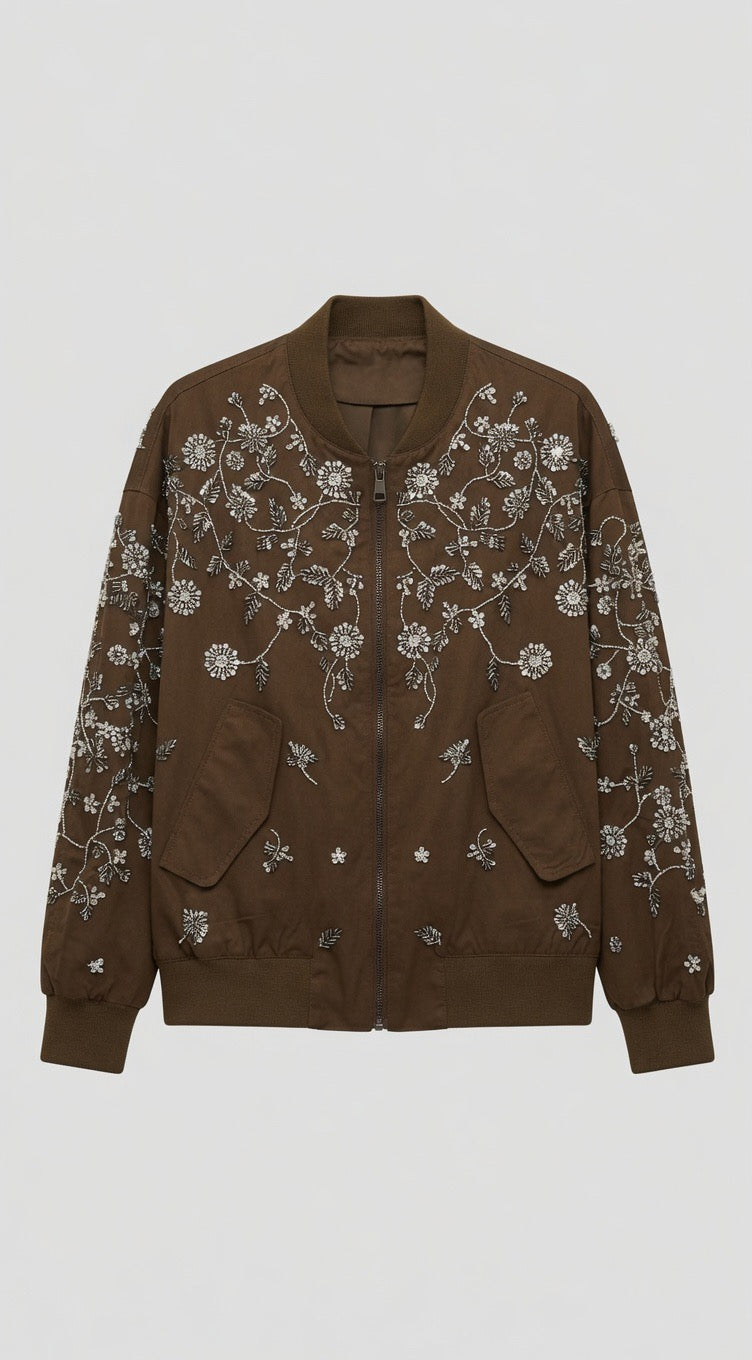 Casual chic bomber jacket