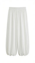 White Wide Leg Balloon Pants