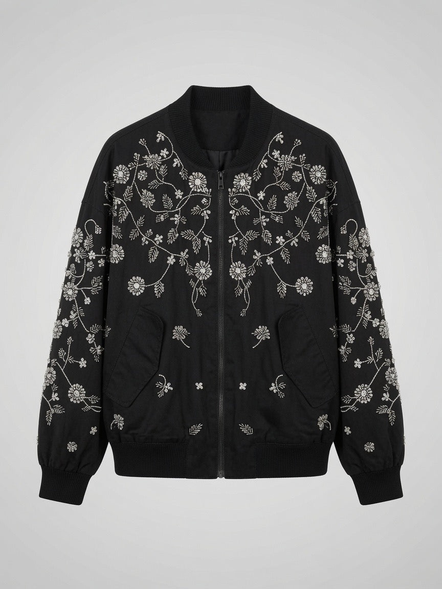 Casual chic bomber jacket
