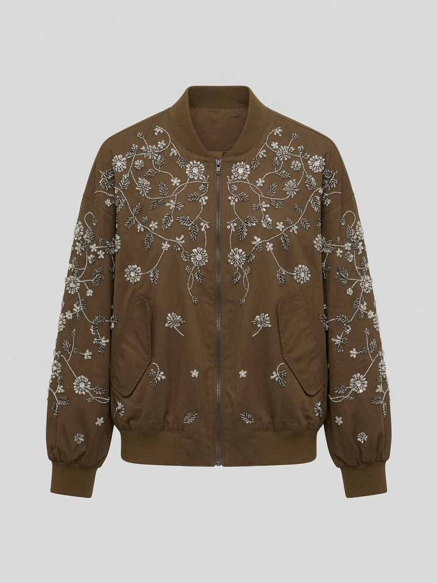 Casual chic bomber jacket