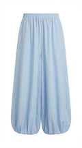 Blue Wide Leg Balloon Pants